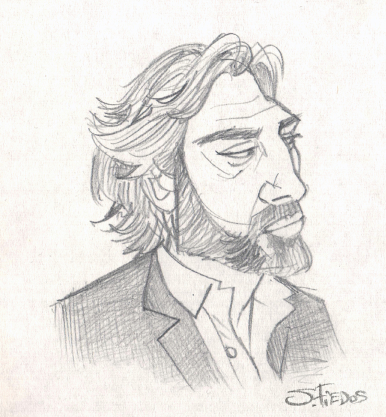 portrait de Javier Bardem - croquis